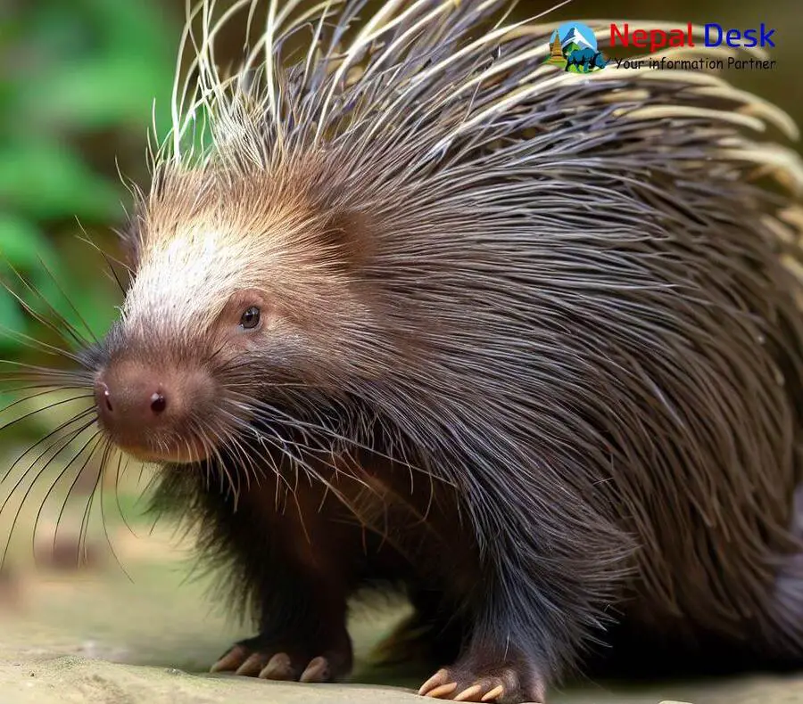 Asiatic Brush-tailed Porcupine