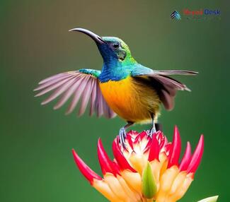 Green-tailed Sunbird - Aethopyga nipalensis