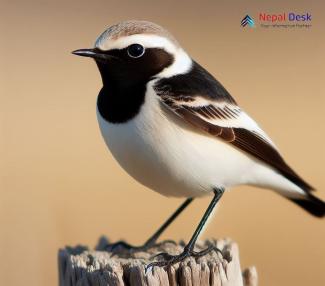 Pied Wheatear_Oenanthe pleschanka